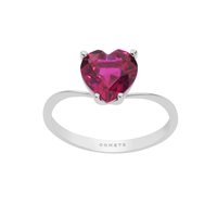 Anello Comete Donna Storia Di Luce in Oro bianco Rubino ANB2352 - ANB2352